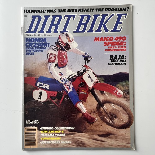 Dirt bike magazine feb 1983 - dirt,