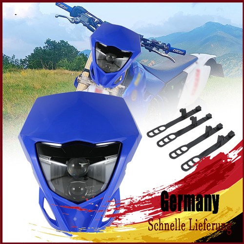 Mascherina blu faro led - , con